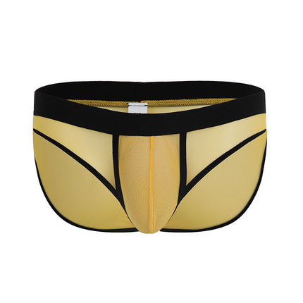 Low Waist Breathable Mesh Sexy Briefs Nylon Men