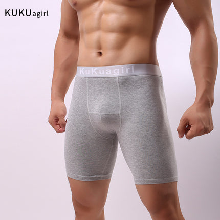 Pure Cotton Sweat-absorbent Quick-drying Wear-resistant Five-point Boys' Underwear Fitness Tight Boxers