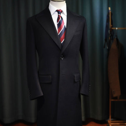 Padded Wool Polo Coat In Winter