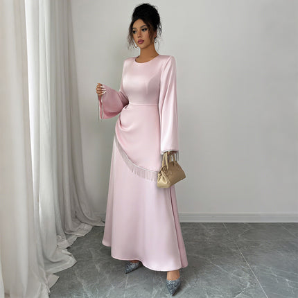 Simple Style Advanced Long Sleeve Dress Women's Clothing