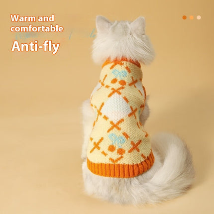 Cat Sweater Autumn-winter Warm And Thickening Windproof
