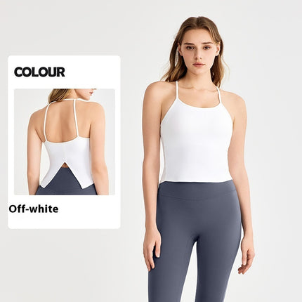 Yoga Clothes Vest Chest Pad Pilates Workout Underwear Sexy