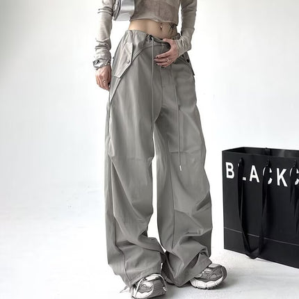 Loose Casual Women's Versatile Thin Draping Wide-leg Draggle-tail Trousers