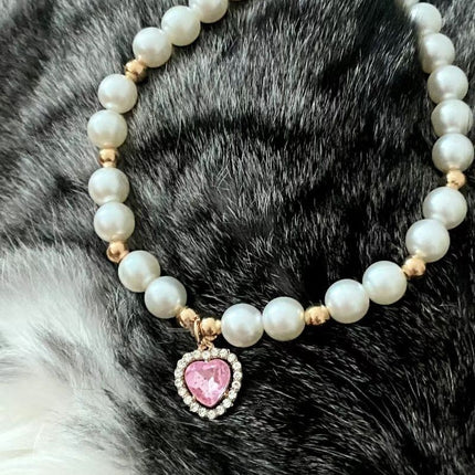 Popular Internet Celebrity Cat Pearl Necklace