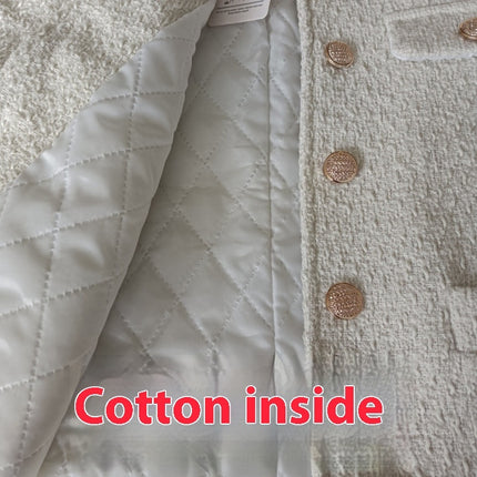 Korean Style Temperament Thickening Coarse Flower Short Fashionable Jacket