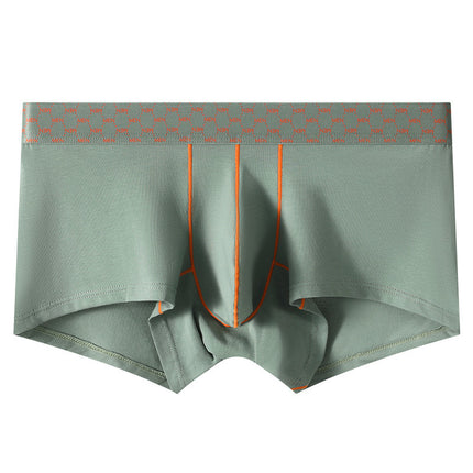 Men's Sports Fitness Low Waist Small Boxer Contrast Color Pants