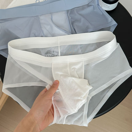 Ice Silk Lightweight Breathable Bottom Crotch Men's Triangle Underwear