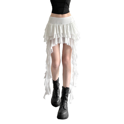 Pure Hot Girl High Waist All-matching Irregular Skirt