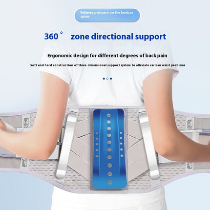 Waist Supporter Breathable Lumbar Disc Strain Widened Steel Plate Support