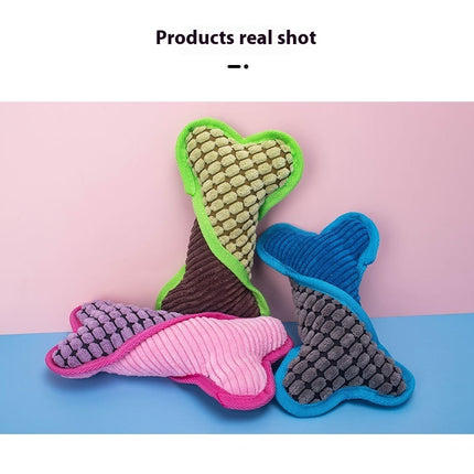 Dog Voice Plush Toy Bone Grinding Teeth
