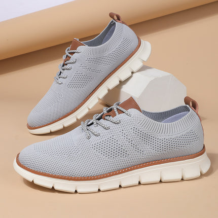 Men's Fashionable Flying Woven Surface Breathable Sneaker