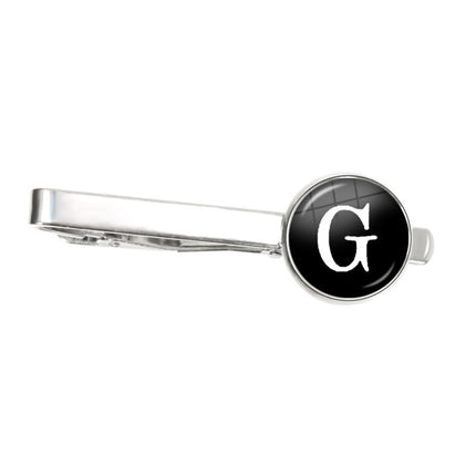 Letter Tie Clip Decoration With French Shirt