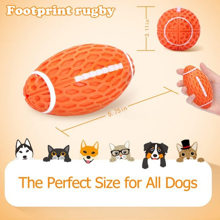 Squeaky Balls For Dogs, Rubber Football For Aggressive Chewers, Fetch Toys, Durable And Interactive Ball, Funny Squeaky Ball Heavy Duty
