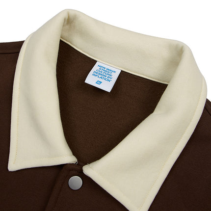 Autumn New High Density Embroidery Coat Male