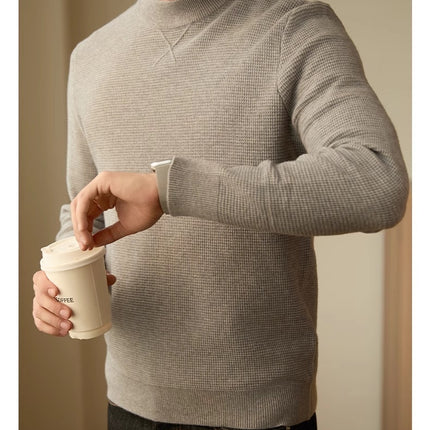 Men's Thickened Long-sleeved Round Neck Simple Casual All-match Sweater