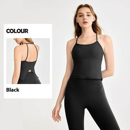 Yoga Clothes Vest Chest Pad Pilates Workout Underwear Sexy