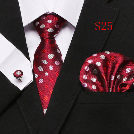 Paisley Series European And American Fashion Tie Three-piece Suit