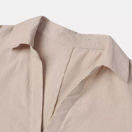 Artistic Style Retro Women's Cotton And Linen Swing Dress