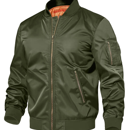 Mens Jacket New Spring Autumn Male Baseball Jackets Pilot Men Outwear Coat Zipper Men's Uniform