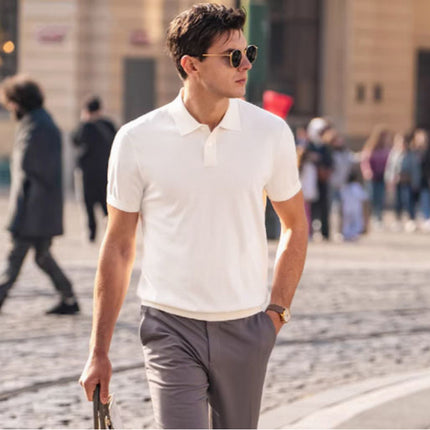 Trendy Slim-fit Summer Simplicity Half-sleeve Top