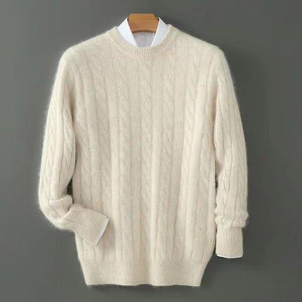 Plus Size Men's Thickened Mink Sweater Woolen Sweater