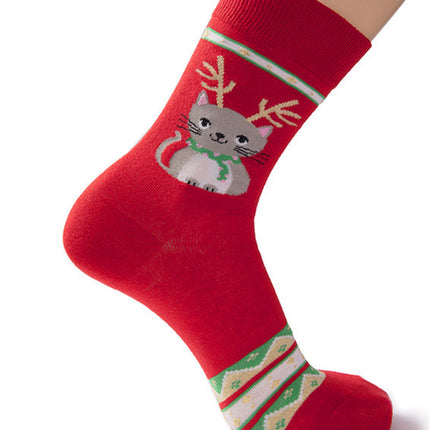 Big Red Cotton Christmas Mid-calf Personality E-commerce Socks Gift Socks