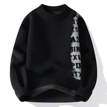 Fashionable Knitted Pullover Men's Long Sleeve