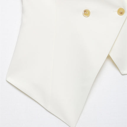 Summer V-neck Wear Asymmetric Vest