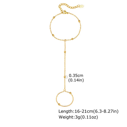 Stainless Steel Hand Support Chain Snake Chain Double Layer Twin