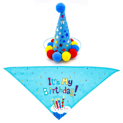 Pet Dog And Cat First Birthday Party Triangle