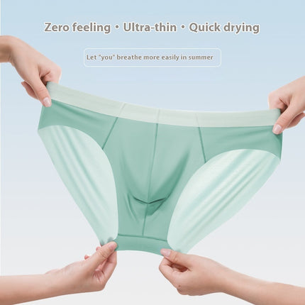 Men's Ice Silk Seamless Briefs Nude Feel Sports Style