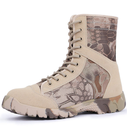Outdoor High-top Breathable Canvas Men's Boots