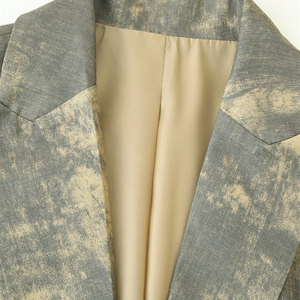 Simple Printed Minimalist Women's Suit Jacket