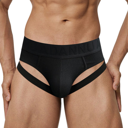 Men's Double Strap Low Waist Cotton Breathable Briefs