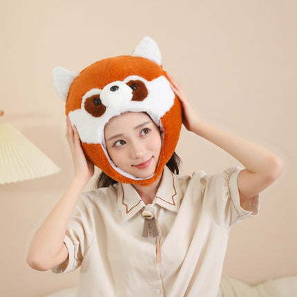 Brown Raccoon Headgear Hat Photo Shoot Props Cartoon Headgear