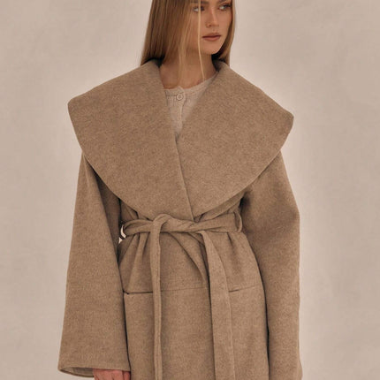 Oversized Waterfall Collar Overcoat Spring Summer Cute