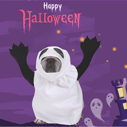 Pet Halloween Ghost Pet Costume Dog Cat Holiday Party