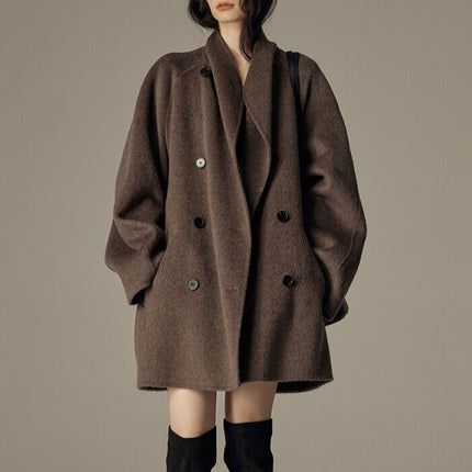 Elegant Winter Double-sided Wool Women's Coat