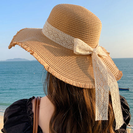 New Sweet Big Bow Sun Protection Hat Children