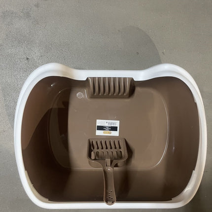 Semi-enclosed Cat Litter Box