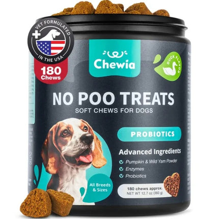 No Poo Chews For Dogs Coprophagia Deterrent For Dogs Forbid For Dogs Stool Eating Deterrent Dog Probiotics For Digestive Health Digestive Gut Immune Health Treats No Poop Eating For Dogs