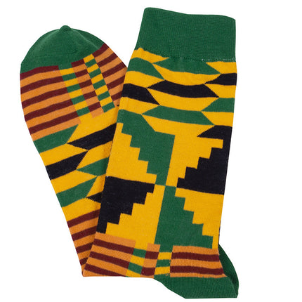 Multi-Color Mid-calf Ethnic Style Floral Socks