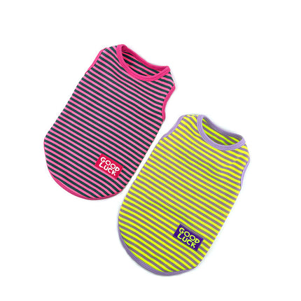 Cool Breathable Stripes Vest Pet Clothes Small Dog Cat Clothes