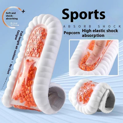 Men's Soft Bottom Sweat-absorbent Breathable High Elastic Shock-absorbing Sports Insole