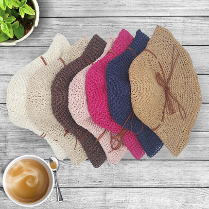 Women's Fresh Hand-woven Japanese Foldable Straw Hat