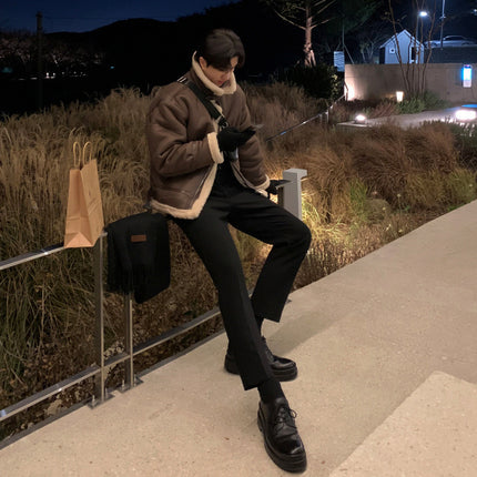 Men's Winter Loose And Warm Stand Collar Cotton-padded Coat