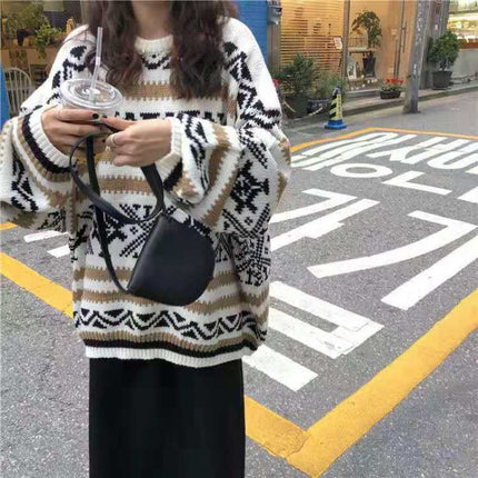 Long sleeve Korean version loose cover head