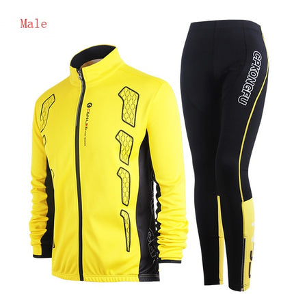 Spring and autumn bicycle Jersey long-sleeved suit men and women models mountain bike team version of clothes autumn and winter coat