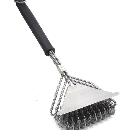 Barbecue Grill BBQ Brush Clean Tool Stainless Steel Wire Bristles Non-stick Cleaning Brushes