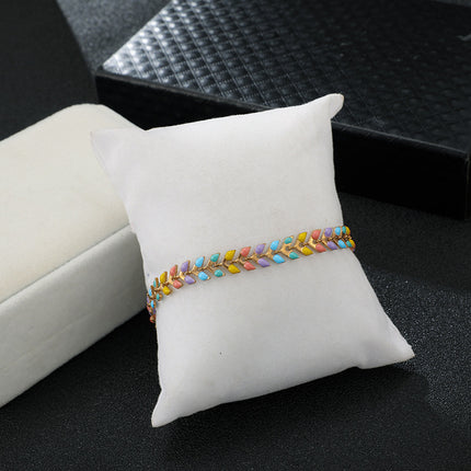 Color leaf women's bracelet bracelet